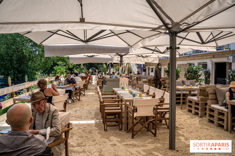 La plage et le brunch EffetMer de la Maison Louveciennes 