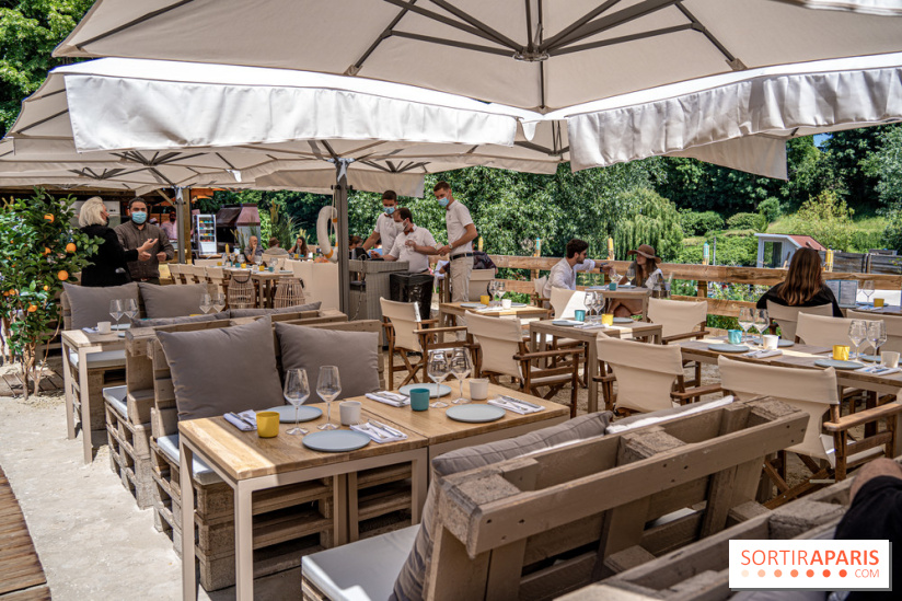 La plage et le brunch EffetMer de la Maison Louveciennes 