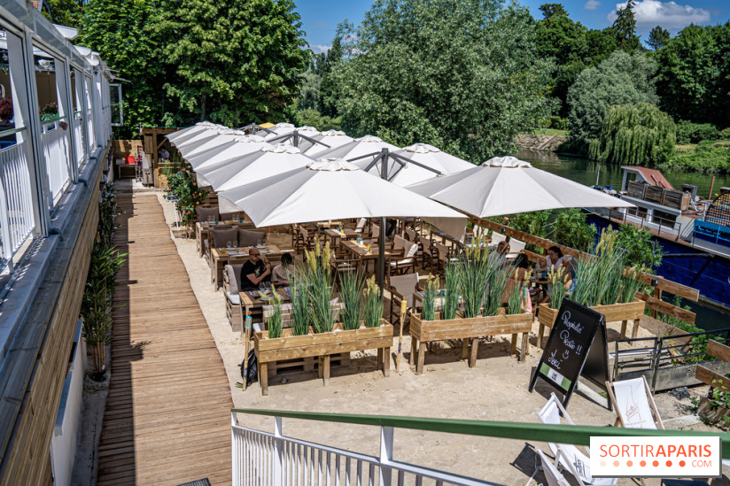 La plage et le brunch EffetMer de la Maison Louveciennes 