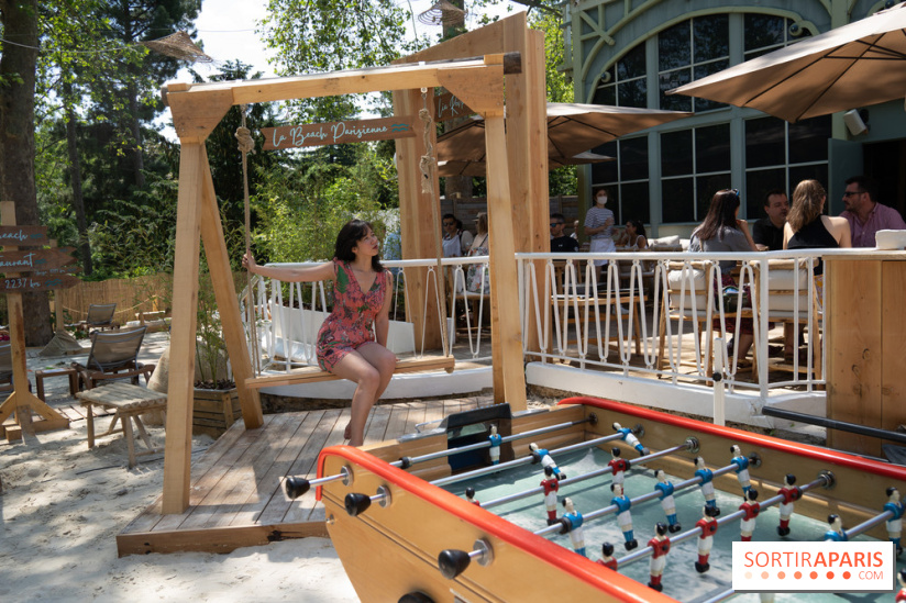 Le Beach Parisienne du Chalet du lac, la plage estivale à Paris