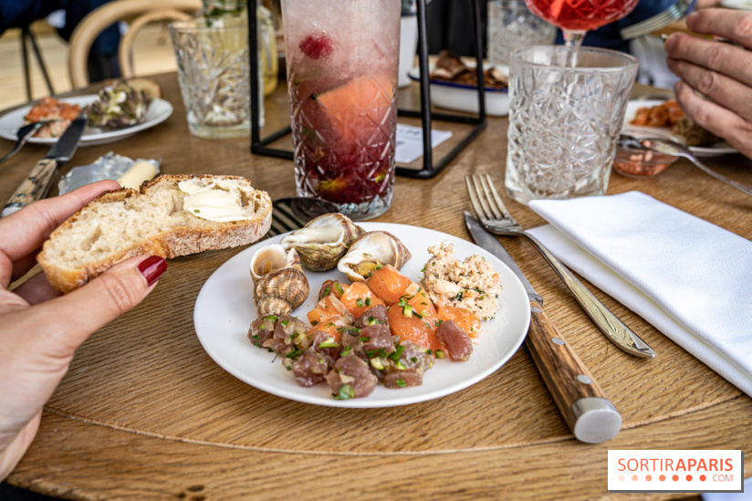Polpo brasserie, la terrasse péniche 