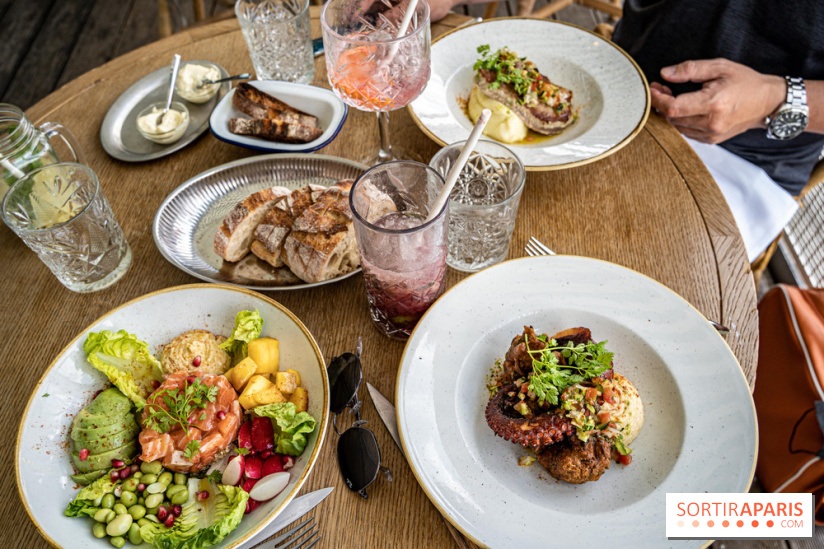 Polpo brasserie, la terrasse péniche 