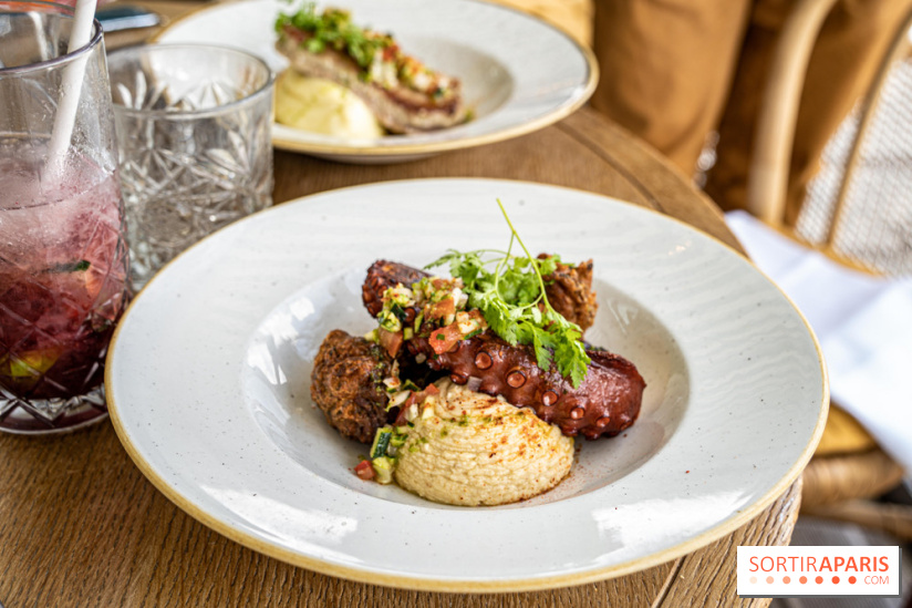 Polpo brasserie, la terrasse péniche 