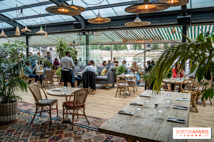 Polpo brasserie, la terrasse péniche 