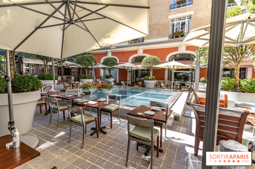 La terrasse du Royal Monceau en mode estivale