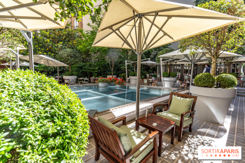 La terrasse du Royal Monceau en mode estivale