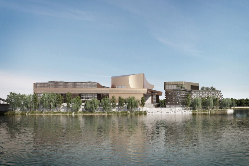 La Pointe des Arts, un complexe culturel avec centre d'art contemporain et cinéma sur l'Île Seguin 