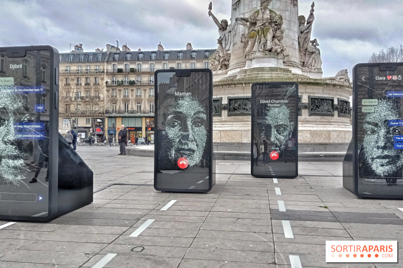 Vies brisées, l'exposition choc en plein air qui alerte sur le danger du téléphone au volant