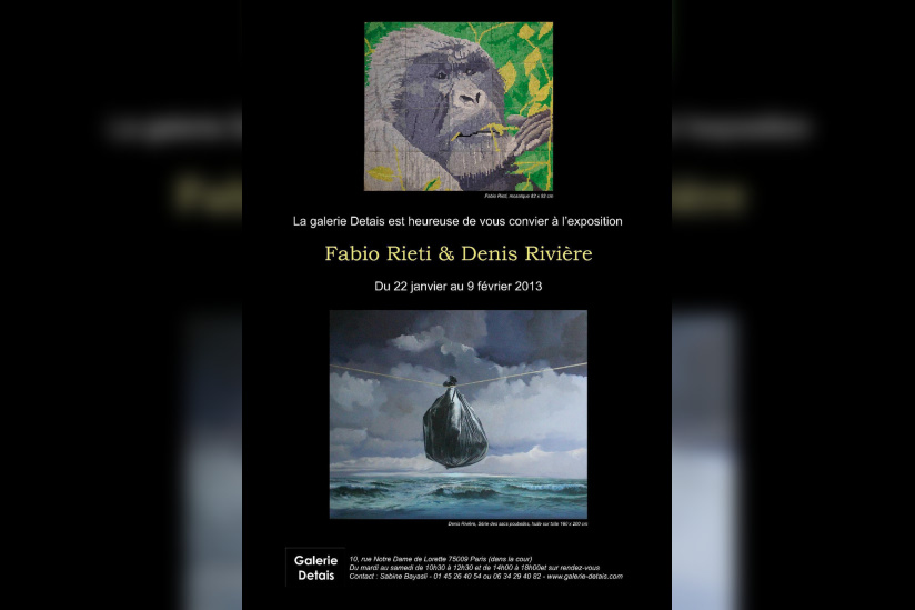 Exposition Fabio Rieti et Denis Rivière