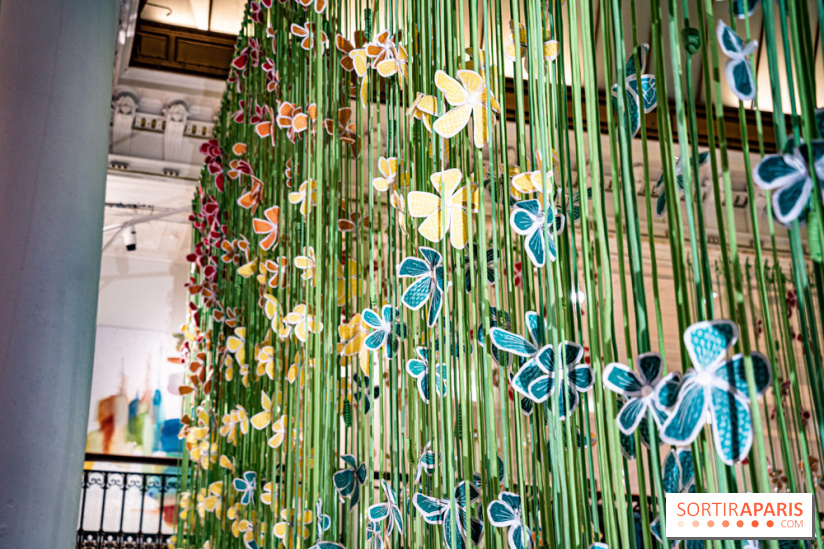 Les fleurs de Thebe Magugu au Bon Marché
