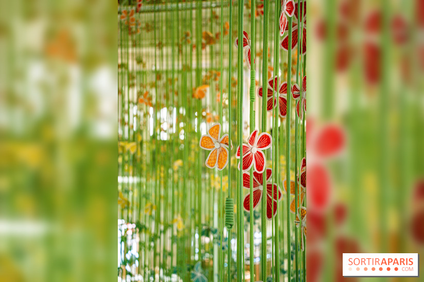 Les fleurs de Thebe Magugu au Bon Marché