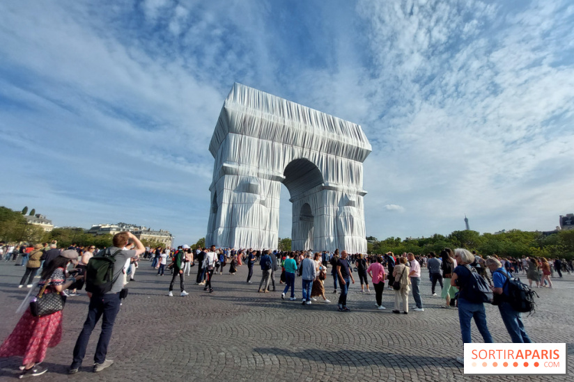 L'Arc de Triomphe empaqueté, nos photos