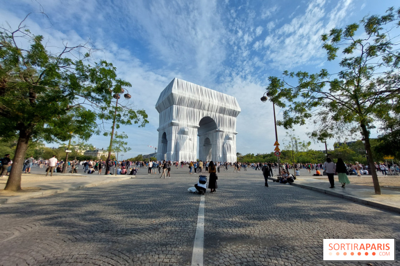 L'Arc de Triomphe empaqueté, nos photos