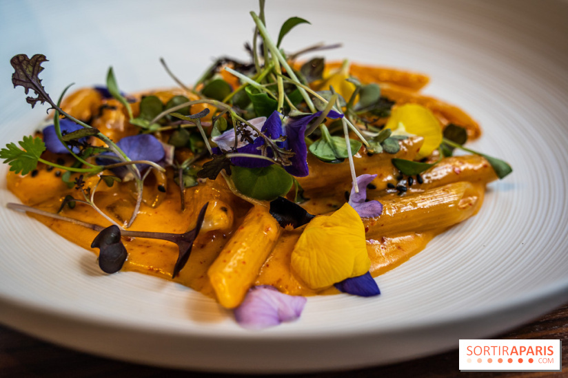 Octave restaurant dans le 16e par Juliette Ju - pâtes au kimchi