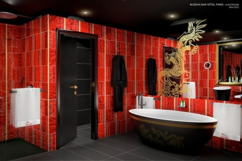 Salle de Bain © Buddha-Bar Hotel Paris