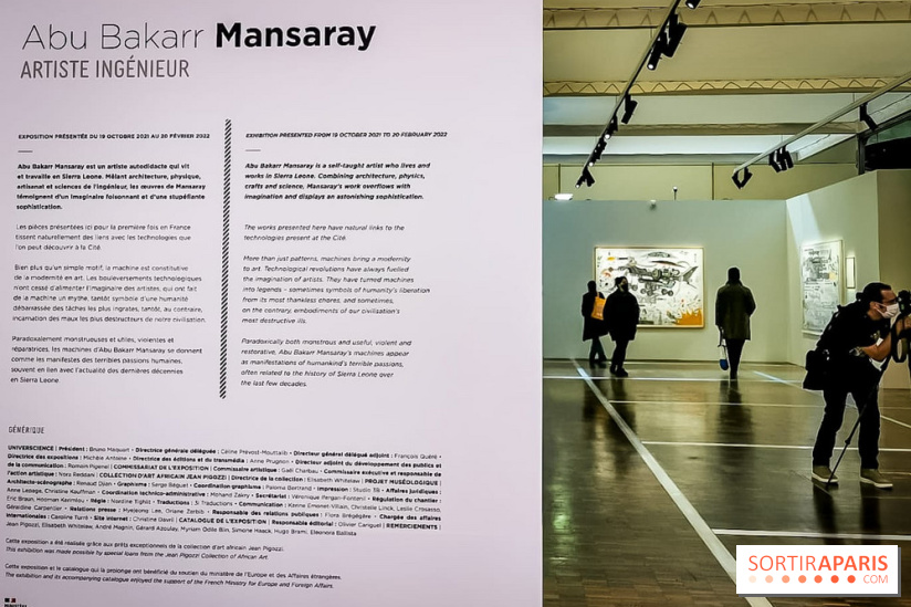 Exposition Abu Bakarr Mansaray à la Cité des Sciences et de l'Industrie - nos photos