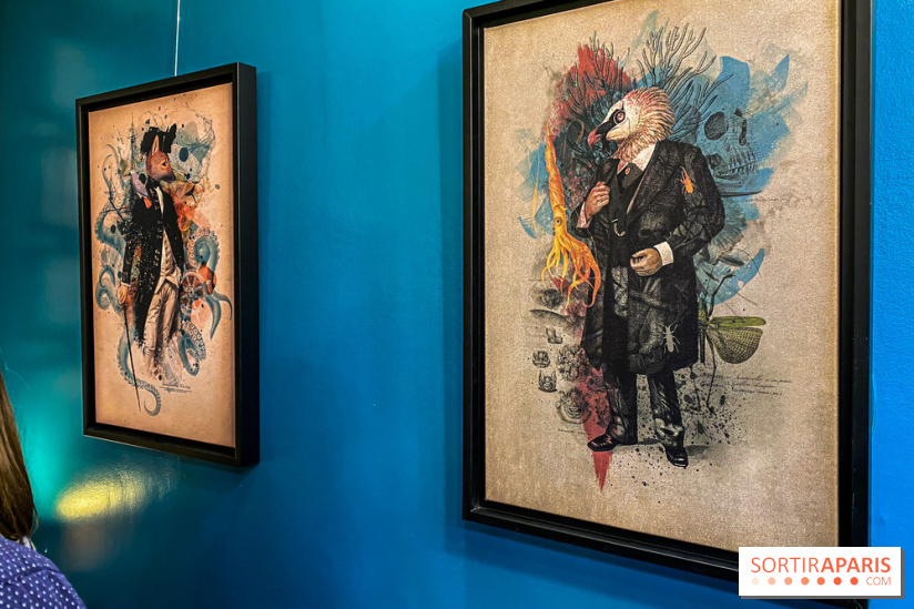 Thérianthropes, nos photos de l'exposition de Patrick Baud, alias Axolot, à la Time Corp Gallery