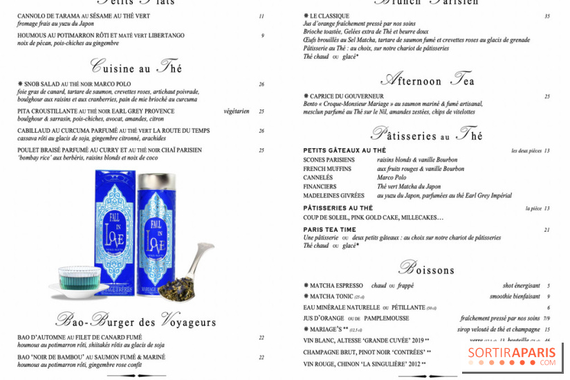 La carte d'automne de Mariage Frères