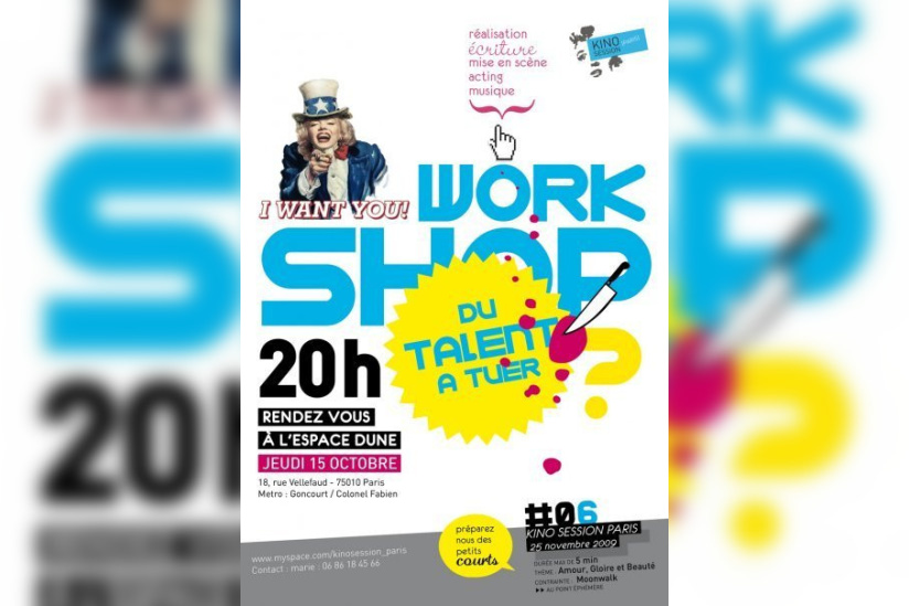 Kino, WorkShop, Cinéma, Court Métrage, Paris, Espace Dune