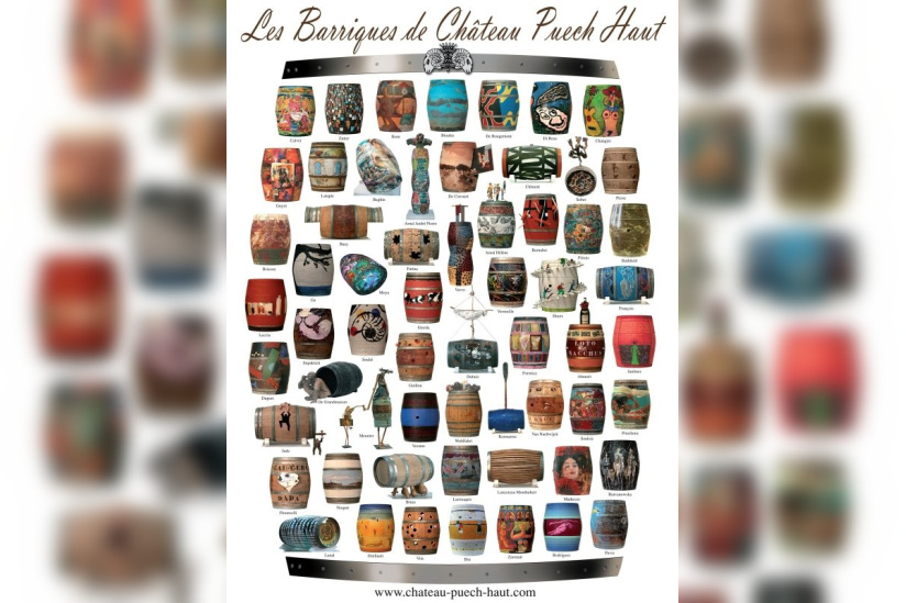 Barriques, Château Puech Haut, Gérard Bru, Hôtel The Westin Paris, Exposition, Paris