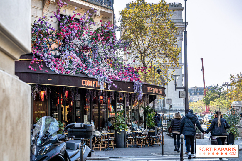 Les cafés fleuris de Paris