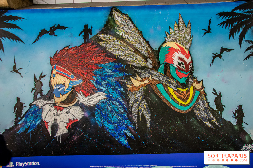 Horizon Forbidden West : l'exposition dans le métro parisien - nos photos