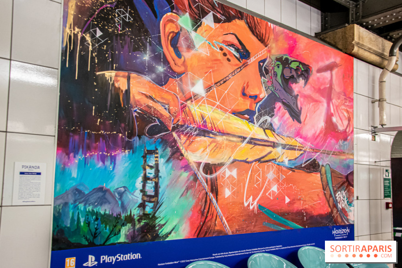 Horizon Forbidden West : l'exposition dans le métro parisien - nos photos