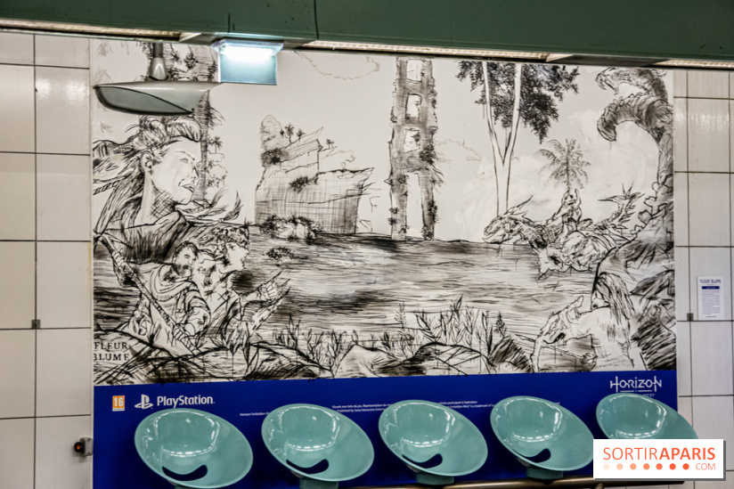 Horizon Forbidden West : l'exposition dans le métro parisien - nos photos