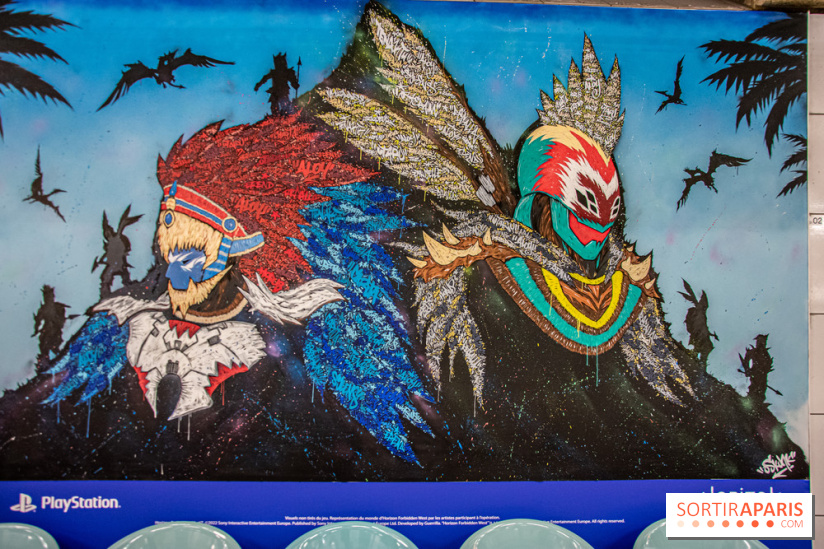 Horizon Forbidden West : l'exposition dans le métro parisien - nos photos