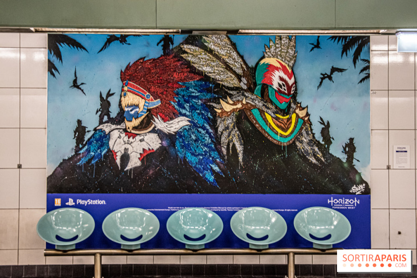 Horizon Forbidden West : l'exposition dans le métro parisien - nos photos