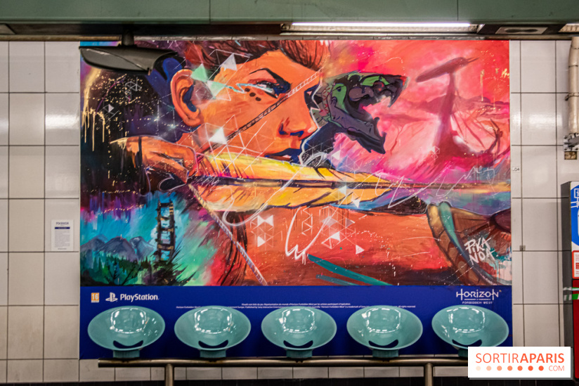 Horizon Forbidden West : l'exposition dans le métro parisien - nos photos