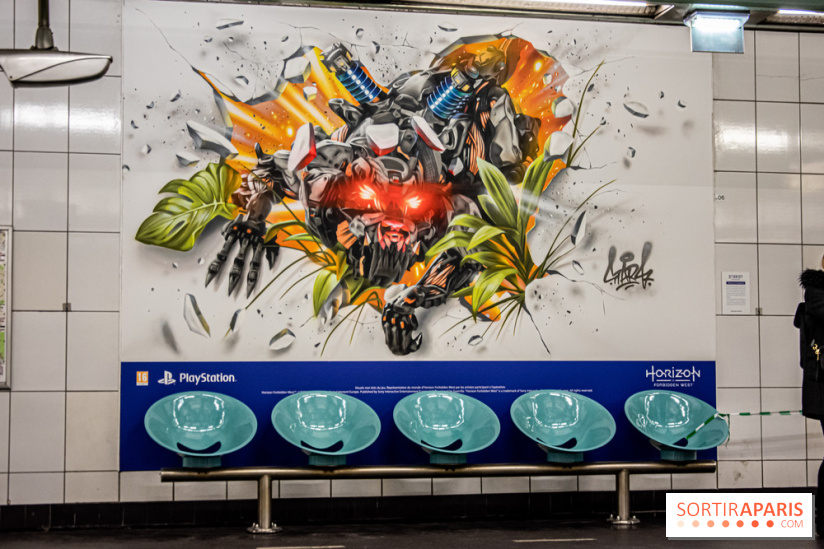Horizon Forbidden West : l'exposition dans le métro parisien - nos photos