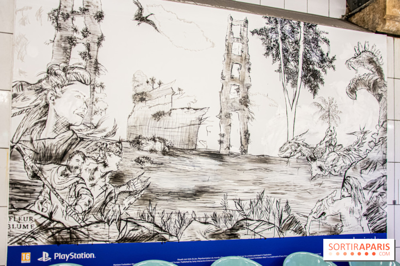 Horizon Forbidden West : l'exposition dans le métro parisien - nos photos