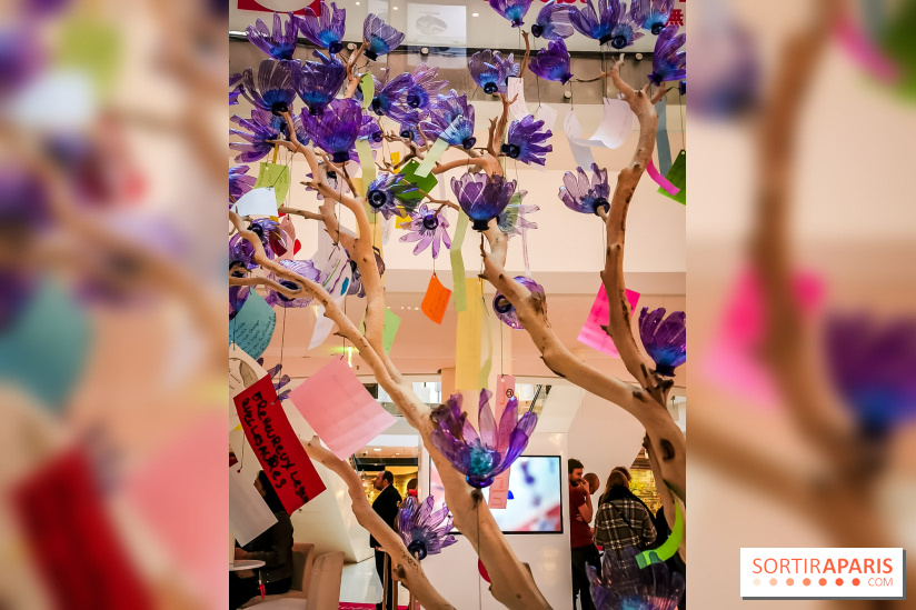 Les bouteilles à la mer, l'exposition poétique et florale autour de la pollution à Beaugrenelle