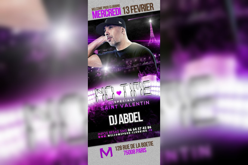 NO TIME SPECIAL ST VALENTIN avec DJ ABDEL @ MADAM
