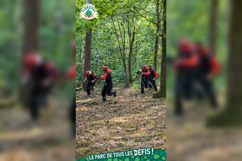 Aventure Floreval, l'accrobranche canon aux portes de Paris - Visuels META 52 Paintball3 9 16