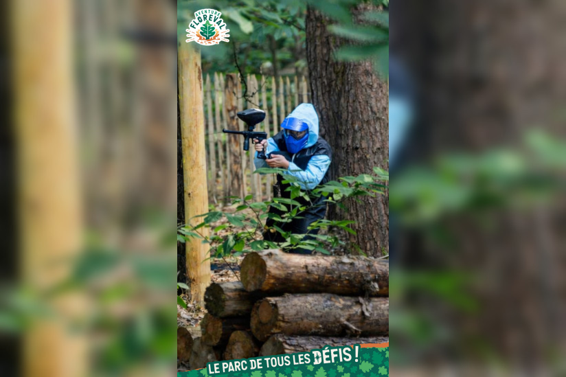 Aventure Floreval, l'accrobranche canon aux portes de Paris - Visuels META 54 Paintball4 9 16