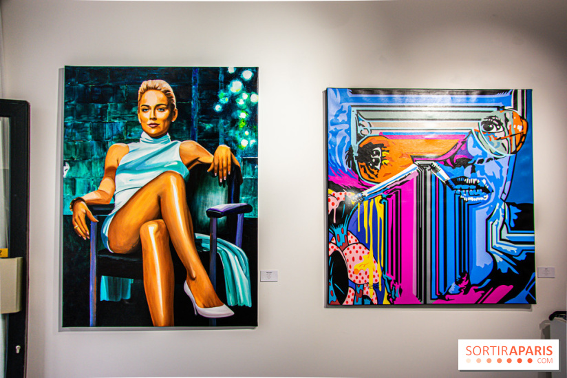 Pop Corn Time, nos photos de l'exposition de toiles et de NFT à la galerie Goldshteyn-Saatort