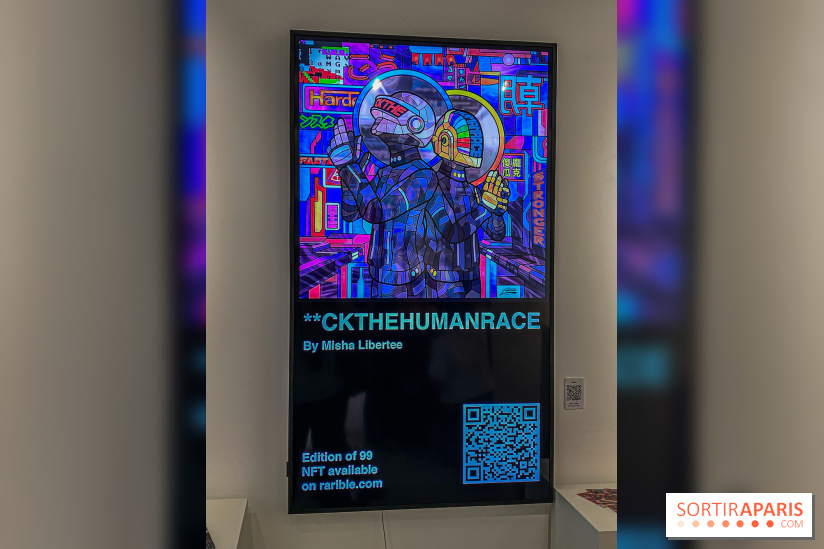 Pop Corn Time, nos photos de l'exposition de toiles et de NFT à la galerie Goldshteyn-Saatort