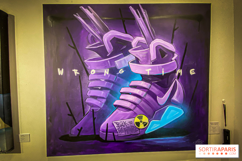 Pop Corn Time, nos photos de l'exposition de toiles et de NFT à la galerie Goldshteyn-Saatort