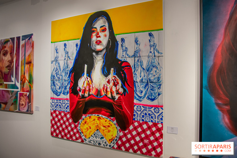 Pop Corn Time, nos photos de l'exposition de toiles et de NFT à la galerie Goldshteyn-Saatort