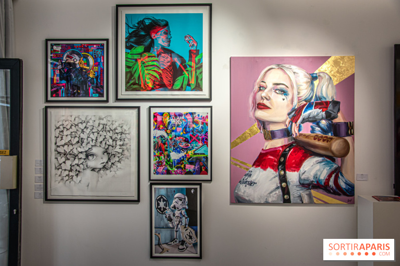 Pop Corn Time, nos photos de l'exposition de toiles et de NFT à la galerie Goldshteyn-Saatort