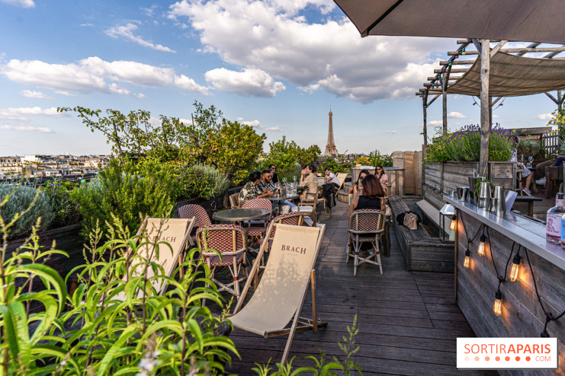 La terrasse en Rooftop du Brach, le bar perché dans un jardin potager -  A7C7698