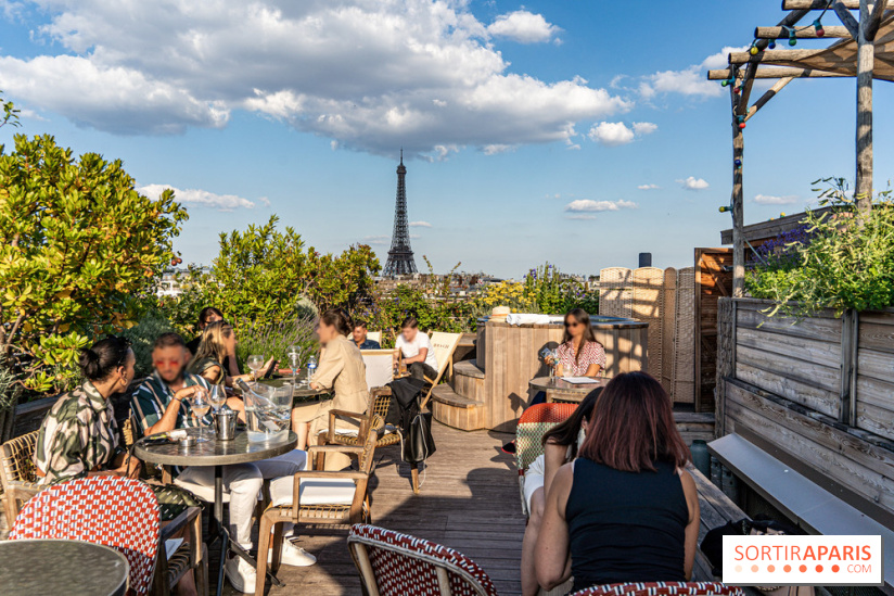 La terrasse en Rooftop du Brach, le bar perché dans un jardin potager