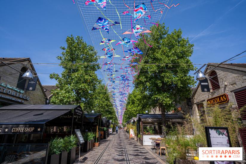 Le ciel de cerfs volants à Bercy Village 