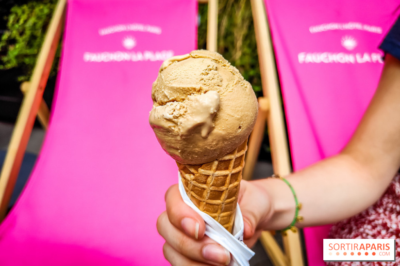 Fauchon La Plage : des glaces et des thés glacés à déguster sur un transat à la Madeleine