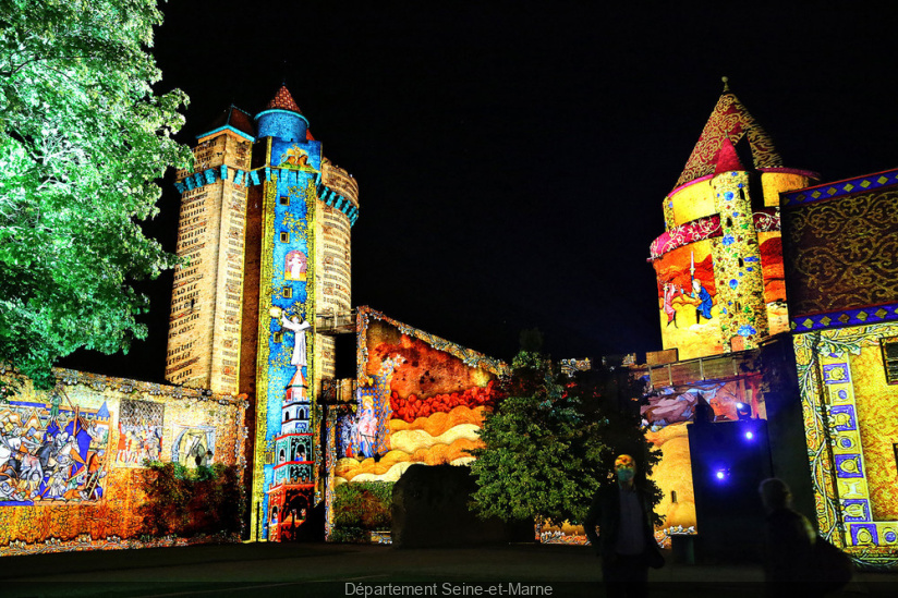 Les Lumières de Blandy, une spectacle son et lumière dans un château en Île-de-France
