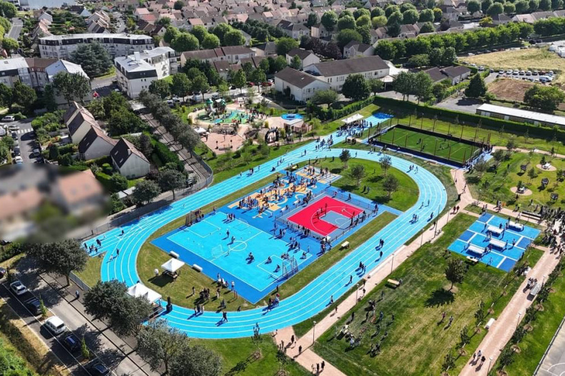 Le parc Olympe de Gouges, jardin dédié à la détente et aux loisirs sportifs à Goussainville (95)