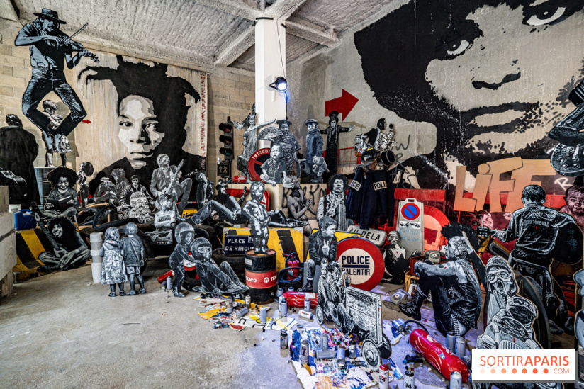 Exposition Jef Aérosol à Paris, 40 ans de pochoirs