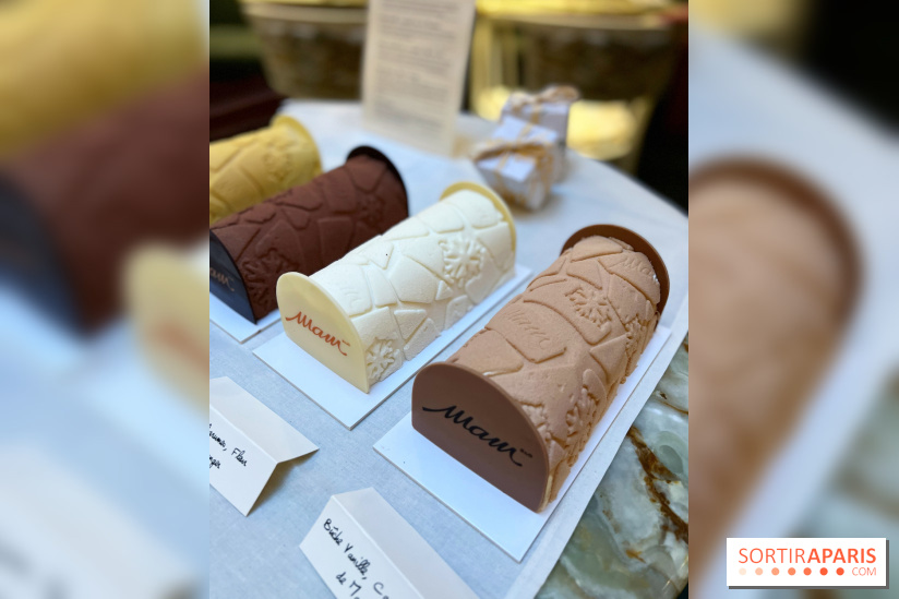 Bûches 2022 MAM - Bûche vanille caramel